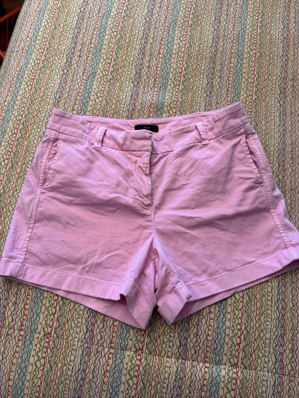 J.Crew Classic Pink Chino Shorts Mid-Rise Size 6